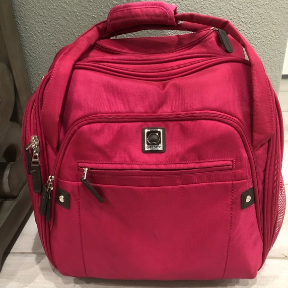 Delsey Handbags - Delsey Pink Carry-On / Travel Bag